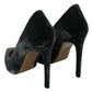 Ovyé Gray Velvet Dress Stiletto Pumps Shoes
