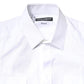 Dolce & Gabbana White GOLD Button Down Casual Men Polo Shirt
