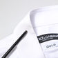 Dolce & Gabbana White GOLD Cotton Long Sleeves Men Dress Shirt