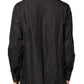 Dolce & Gabbana Black Cotton Button Down Men Casual Shirt