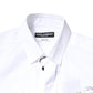 Dolce & Gabbana White Cotton Peacock Feather GOLD Formal Shirt