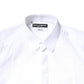 Dolce & Gabbana White GOLD Cotton Poplin Bib Men Dress Shirt
