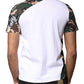 Dolce & Gabbana White Camouflage Stars Crew Neck T-shirt
