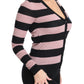 Dolce & Gabbana Pink Floral Cashmere Cardigan Sweater