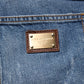 Dolce & Gabbana Blue Tattered Cotton Straight Denim Jeans