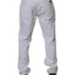 Dolce & Gabbana White Cotton Straight Men Denim Jeans