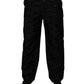 Dolce & Gabbana Black Logo Monogram Straight Pants