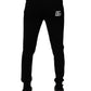 Dolce & Gabbana Black Cotton Jogger Sweatpants Pants