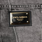Dolce & Gabbana Two Tone Gray Cotton Denim Jeans