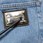 Dolce & Gabbana Blue Cotton Skinny Men Denim Mid Waist Jeans