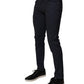 Dolce & Gabbana Dark Blue Cotton Stretch Skinny Denim Jeans