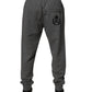 Dolce & Gabbana Gray Logo Cotton Jogger Men Sweatpants Pants