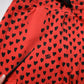 Dolce & Gabbana Red Hearts Cargo Jogger Men Sweatpants Pants