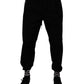 Dolce & Gabbana Black Cotton Men Jogger Sweatpants Pants