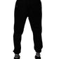 Dolce & Gabbana Black Cotton Men Jogger Sweatpants Pants
