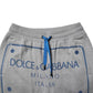 Dolce & Gabbana Gray Logo Cotton Men Jogger Sweatpants Pants