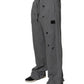 Dolce & Gabbana Gray Cotton RipStyle Straight Sweatpants Pants