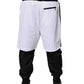 Dolce & Gabbana Black White Cotton Layered Sweatpants Pants