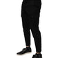 Dolce & Gabbana Black Cotton Stretch Skinny Cargo Denim Jeans