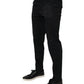 Dolce & Gabbana Black Cotton Stretch Skinny Dress Formal Pants