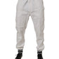 Dolce & Gabbana White Cotton Jogger Cargo Skinny Pants