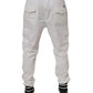 Dolce & Gabbana White Cotton Jogger Cargo Skinny Pants