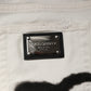 Dolce & Gabbana White Tattered Graffiti Skinny Denim Jeans