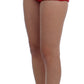 Dolce & Gabbana Red Silk Roses Sicily Shorts