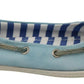 Pantofola D'Oro Sky Blue Suede Lace Bow Loafers Ballet Flat Shoes
