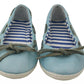 Pantofola D'Oro Sky Blue Suede Lace Bow Loafers Ballet Flat Shoes