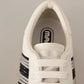 Marc Jacobs White Leather Crystal Embellished Sneakers Shoes