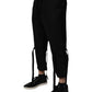 Dolce & Gabbana Black Polyester Men Cropped Pants