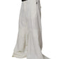 Dolce & Gabbana White Mid Waist Wide Leg Pants