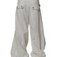 Dolce & Gabbana White Mid Waist Wide Leg Pants