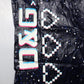 Dolce & Gabbana Dark Blue DG Game Print Cotton Jogger Pants