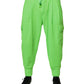 Dolce & Gabbana Neon Green Cargo Jogger Men Sweatpants Pants