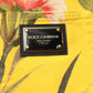 Dolce & Gabbana Yellow Floral Cargo Denim Men Bermuda Shorts