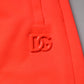 Dolce & Gabbana Red Polyester Mid Waist Men Bermuda Shorts
