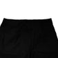 Dolce & Gabbana Black Cotton Stretch Mid Waist Bermuda Shorts
