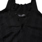 Dolce & Gabbana Black Heraldic Silk Buttoned Pullover Sweater