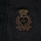Dolce & Gabbana Black Heraldic Silk Buttoned Pullover Sweater