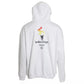 Balenciaga White Cotton Logo Hooded Pullover Oversize Sweater