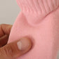 GCDS Pink Suede Logo Socks Block Heel Ankle Boots Shoes