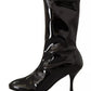 Stuart Weitzman Black Patent Leather High Heels Boots Shoes