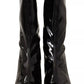 Stuart Weitzman Black Patent Leather High Heels Boots Shoes
