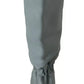 Valentino Blue Leather Elastic Flats Pull On Knee High Boots Shoes