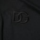 Dolce & Gabbana Black Polyester DG Logo Collared Polo T-shirt