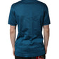 Dolce & Gabbana Blue Logo Cotton Men Polo Shirt T-shirt