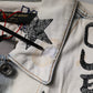 Dolce & Gabbana Light Blue Graffiti Button Down Denim Jacket