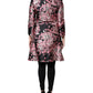 Dolce & Gabbana Pink Black Floral Brocade Trenchcoat Jacket